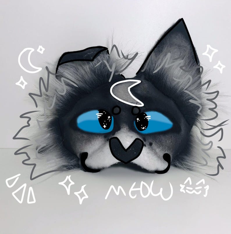 Moon Themed Kitty mask