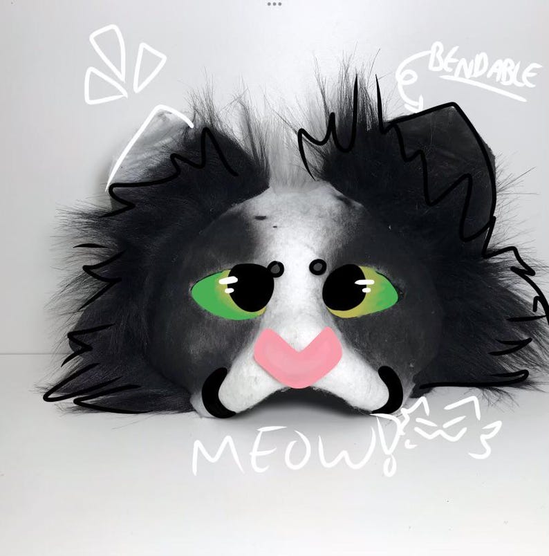 Tuxedo Kitty mask