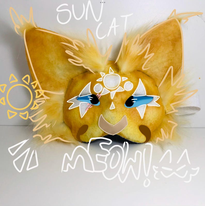 Sun Themed Kitty mask